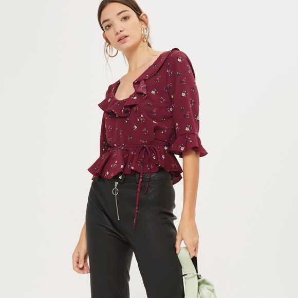 ruffle frill blouse